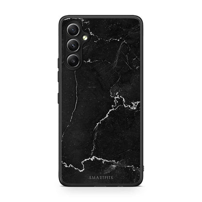 Θήκη Samsung Galaxy A34 Marble Black από τη Smartfits με σχέδιο στο πίσω μέρος και μαύρο περίβλημα | Samsung Galaxy A34 Marble Black Case with Colorful Back and Black Bezels