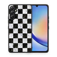 Thumbnail for Θήκη Samsung Galaxy A34 Marble Square Geometric από τη Smartfits με σχέδιο στο πίσω μέρος και μαύρο περίβλημα | Samsung Galaxy A34 Marble Square Geometric Case with Colorful Back and Black Bezels