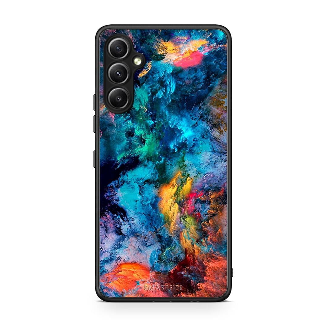 Θήκη Samsung Galaxy A34 Paint Crayola από τη Smartfits με σχέδιο στο πίσω μέρος και μαύρο περίβλημα | Samsung Galaxy A34 Paint Crayola Case with Colorful Back and Black Bezels