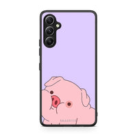 Thumbnail for Θήκη Samsung Galaxy A34 Pig Love 2 από τη Smartfits με σχέδιο στο πίσω μέρος και μαύρο περίβλημα | Samsung Galaxy A34 Pig Love 2 Case with Colorful Back and Black Bezels