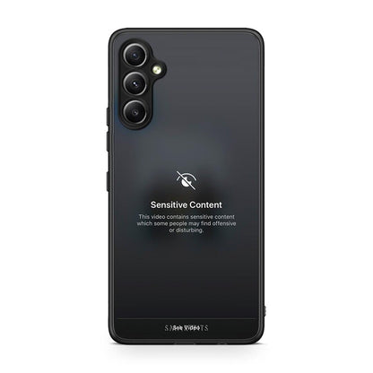 Θήκη Samsung Galaxy A34 Sensitive Content από τη Smartfits με σχέδιο στο πίσω μέρος και μαύρο περίβλημα | Samsung Galaxy A34 Sensitive Content Case with Colorful Back and Black Bezels