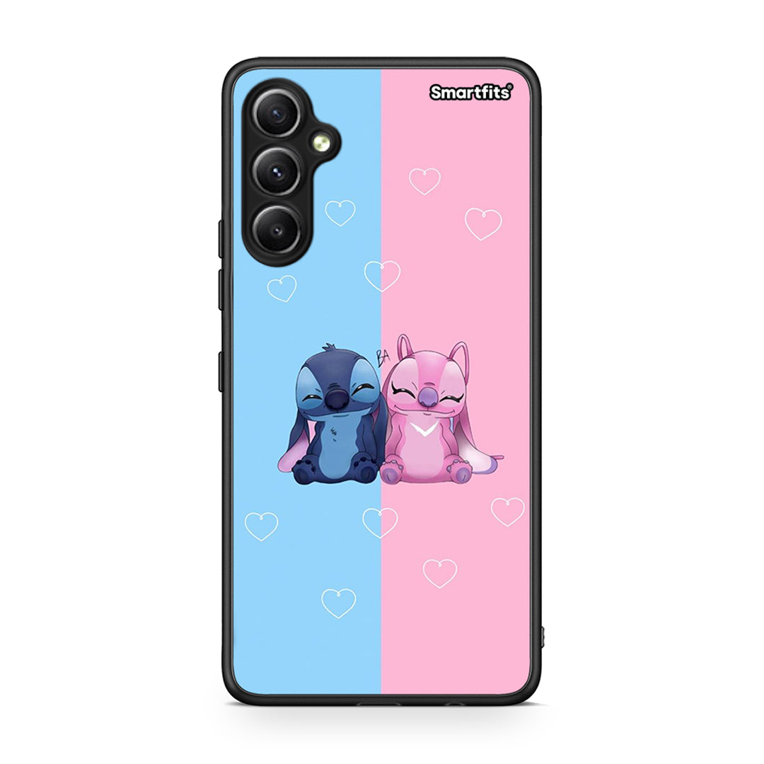 Θήκη Samsung Galaxy A34 Stitch And Angel από τη Smartfits με σχέδιο στο πίσω μέρος και μαύρο περίβλημα | Samsung Galaxy A34 Stitch And Angel Case with Colorful Back and Black Bezels