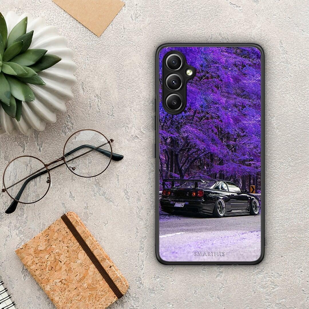 Θήκη Samsung Galaxy A34 Super Car από τη Smartfits με σχέδιο στο πίσω μέρος και μαύρο περίβλημα | Samsung Galaxy A34 Super Car Case with Colorful Back and Black Bezels