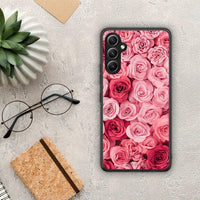 Thumbnail for Θήκη Samsung Galaxy A34 Valentine RoseGarden από τη Smartfits με σχέδιο στο πίσω μέρος και μαύρο περίβλημα | Samsung Galaxy A34 Valentine RoseGarden Case with Colorful Back and Black Bezels