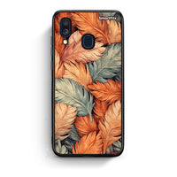 Thumbnail for Samsung A40 Autumn Leaves Θήκη από τη Smartfits με σχέδιο στο πίσω μέρος και μαύρο περίβλημα | Smartphone case with colorful back and black bezels by Smartfits