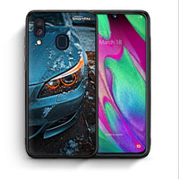 Thumbnail for Θήκη Samsung A40 Bmw E60 από τη Smartfits με σχέδιο στο πίσω μέρος και μαύρο περίβλημα | Samsung A40 Bmw E60 case with colorful back and black bezels