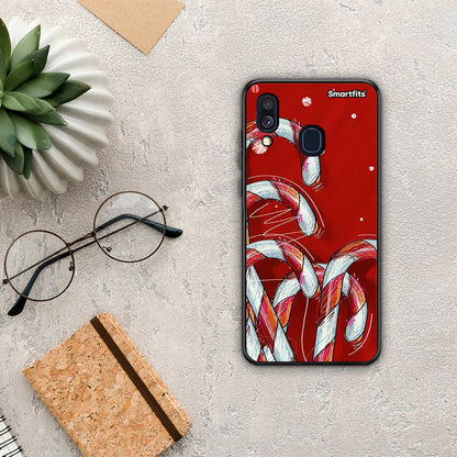 Candy Cane - Samsung Galaxy A40 θήκη