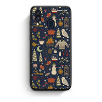 Thumbnail for Samsung A40 Christmas Elements θήκη από τη Smartfits με σχέδιο στο πίσω μέρος και μαύρο περίβλημα | Smartphone case with colorful back and black bezels by Smartfits