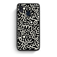 Thumbnail for Samsung A40 Doodle Art Θήκη από τη Smartfits με σχέδιο στο πίσω μέρος και μαύρο περίβλημα | Smartphone case with colorful back and black bezels by Smartfits