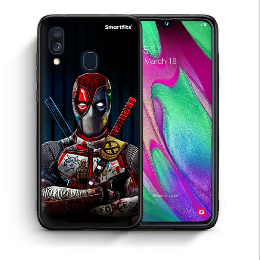 Θήκη Samsung A40 Funny Guy από τη Smartfits με σχέδιο στο πίσω μέρος και μαύρο περίβλημα | Samsung A40 Funny Guy case with colorful back and black bezels