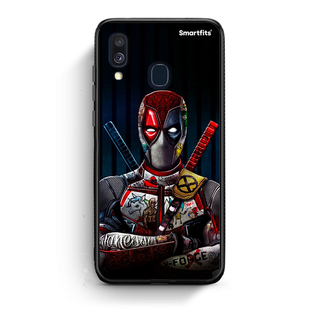 Samsung A40 Funny Guy θήκη από τη Smartfits με σχέδιο στο πίσω μέρος και μαύρο περίβλημα | Smartphone case with colorful back and black bezels by Smartfits