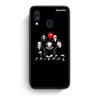 Samsung A40 Halloween Friends Θήκη από τη Smartfits με σχέδιο στο πίσω μέρος και μαύρο περίβλημα | Smartphone case with colorful back and black bezels by Smartfits