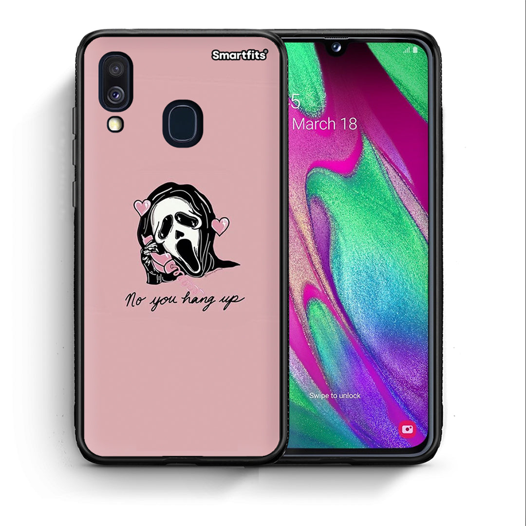 Θήκη Samsung A40 Halloween Hang Up από τη Smartfits με σχέδιο στο πίσω μέρος και μαύρο περίβλημα | Samsung A40 Halloween Hang Up case with colorful back and black bezels