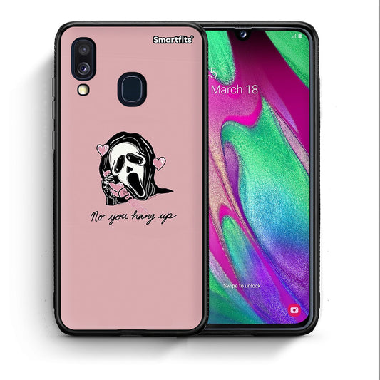 Θήκη Samsung A40 Halloween Hang Up από τη Smartfits με σχέδιο στο πίσω μέρος και μαύρο περίβλημα | Samsung A40 Halloween Hang Up case with colorful back and black bezels