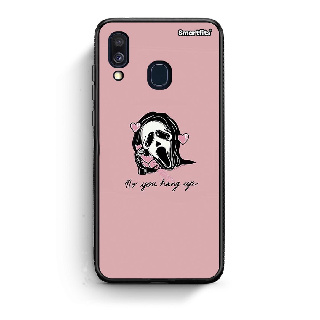 Samsung A40 Halloween Hang Up Θήκη από τη Smartfits με σχέδιο στο πίσω μέρος και μαύρο περίβλημα | Smartphone case with colorful back and black bezels by Smartfits