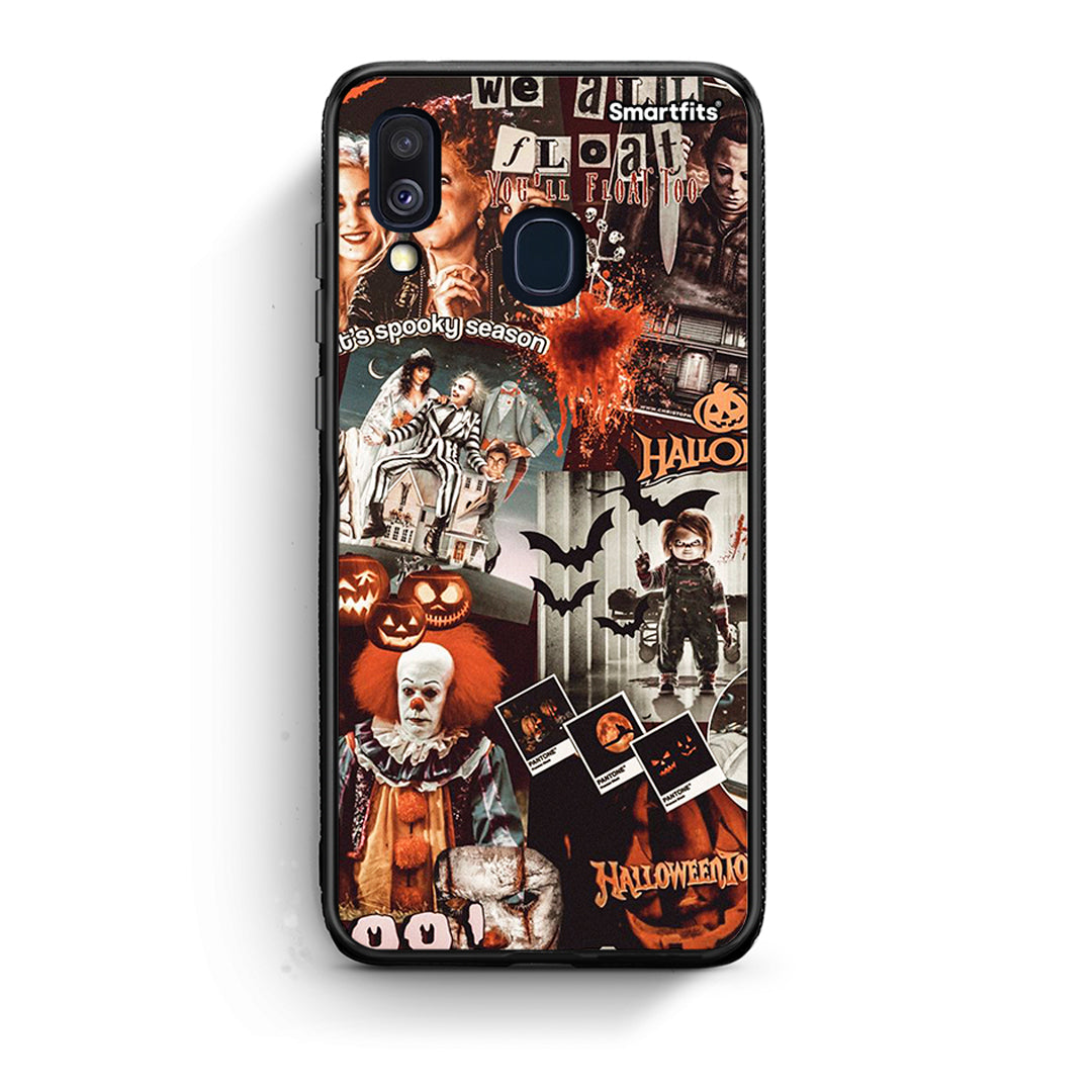 Samsung A40 Halloween Spooky Season Θήκη από τη Smartfits με σχέδιο στο πίσω μέρος και μαύρο περίβλημα | Smartphone case with colorful back and black bezels by Smartfits