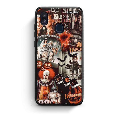 Samsung A40 Halloween Spooky Season Θήκη από τη Smartfits με σχέδιο στο πίσω μέρος και μαύρο περίβλημα | Smartphone case with colorful back and black bezels by Smartfits