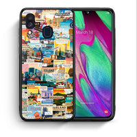 Thumbnail for Θήκη Samsung A40 Live To Travel από τη Smartfits με σχέδιο στο πίσω μέρος και μαύρο περίβλημα | Samsung A40 Live To Travel case with colorful back and black bezels