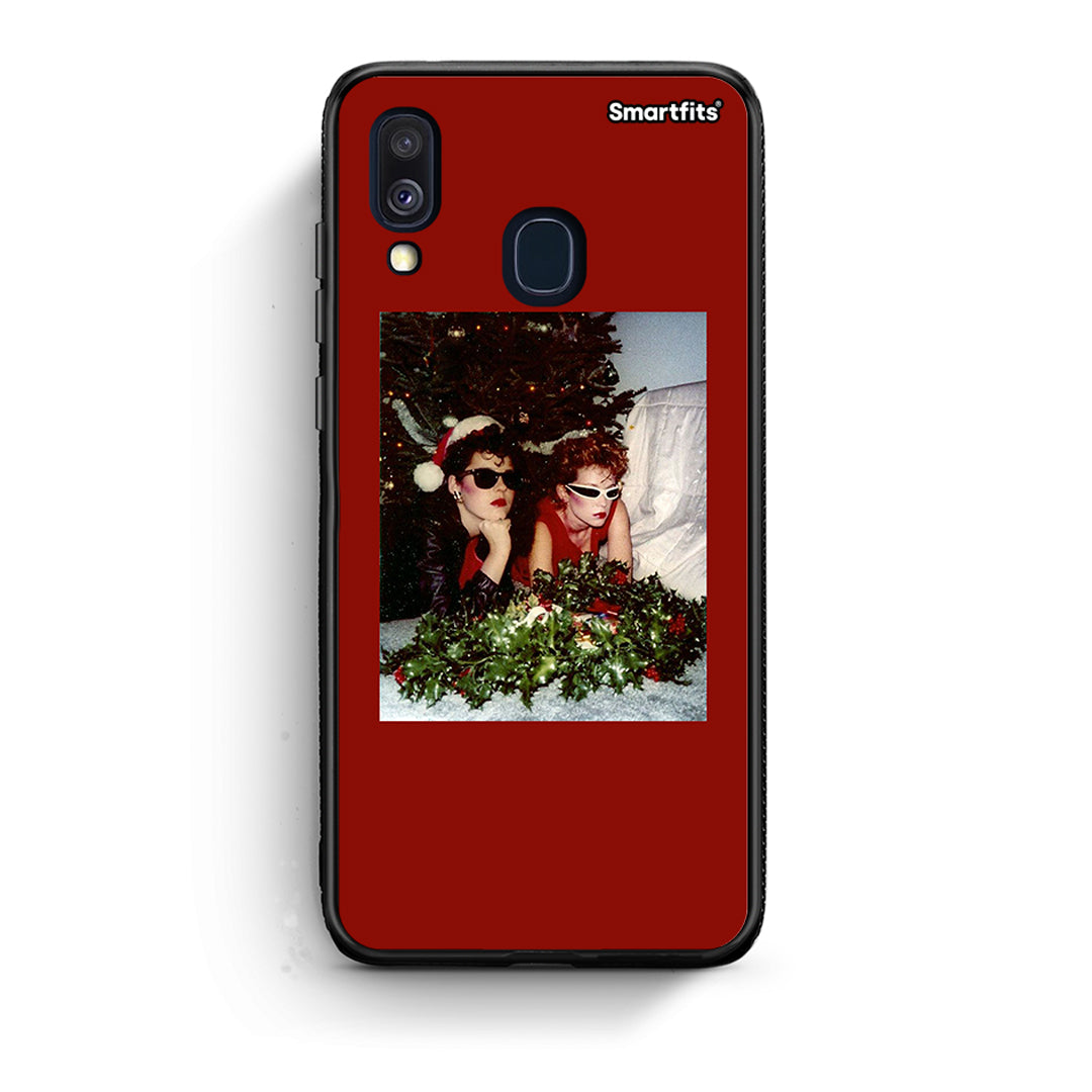 Samsung A40 Waiting For Xmas θήκη από τη Smartfits με σχέδιο στο πίσω μέρος και μαύρο περίβλημα | Smartphone case with colorful back and black bezels by Smartfits