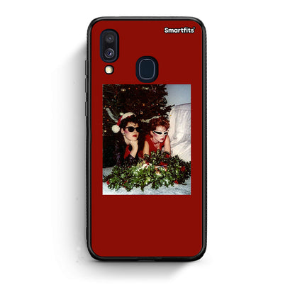 Samsung A40 Waiting For Xmas θήκη από τη Smartfits με σχέδιο στο πίσω μέρος και μαύρο περίβλημα | Smartphone case with colorful back and black bezels by Smartfits