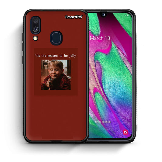 Θήκη Samsung A40 Xmas Ultimate Spirit από τη Smartfits με σχέδιο στο πίσω μέρος και μαύρο περίβλημα | Samsung A40 Xmas Ultimate Spirit case with colorful back and black bezels