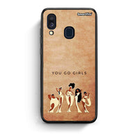 Thumbnail for Samsung A40 You Go Girl θήκη από τη Smartfits με σχέδιο στο πίσω μέρος και μαύρο περίβλημα | Smartphone case with colorful back and black bezels by Smartfits