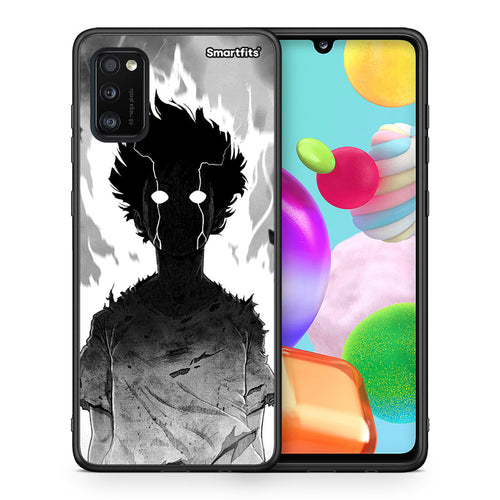 Θήκη Samsung A41 Anime Boy από τη Smartfits με σχέδιο στο πίσω μέρος και μαύρο περίβλημα | Samsung A41 Anime Boy case with colorful back and black bezels