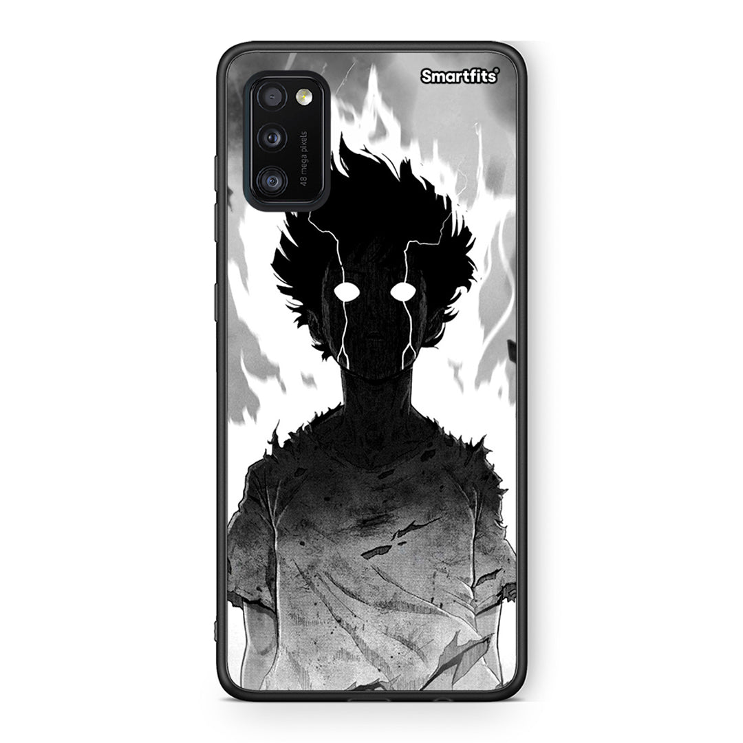 Samsung A41 Anime Boy Θήκη από τη Smartfits με σχέδιο στο πίσω μέρος και μαύρο περίβλημα | Smartphone case with colorful back and black bezels by Smartfits