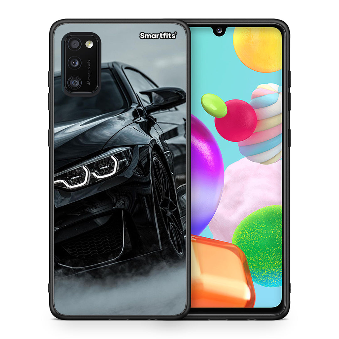 Θήκη Samsung A41 Black BMW από τη Smartfits με σχέδιο στο πίσω μέρος και μαύρο περίβλημα | Samsung A41 Black BMW case with colorful back and black bezels