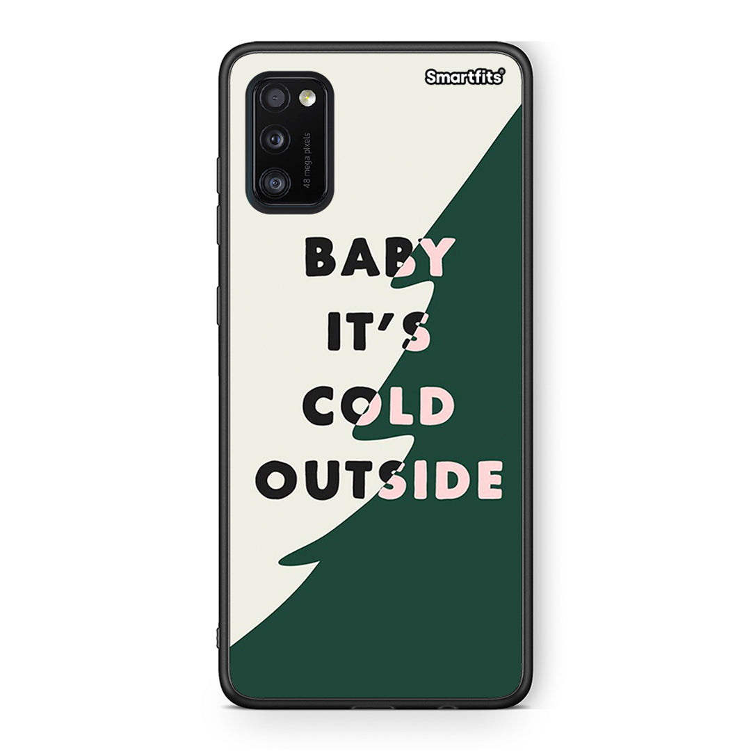 Samsung A41 Cold Outside θήκη από τη Smartfits με σχέδιο στο πίσω μέρος και μαύρο περίβλημα | Smartphone case with colorful back and black bezels by Smartfits