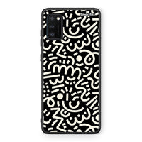 Thumbnail for Samsung A41 Doodle Art Θήκη από τη Smartfits με σχέδιο στο πίσω μέρος και μαύρο περίβλημα | Smartphone case with colorful back and black bezels by Smartfits
