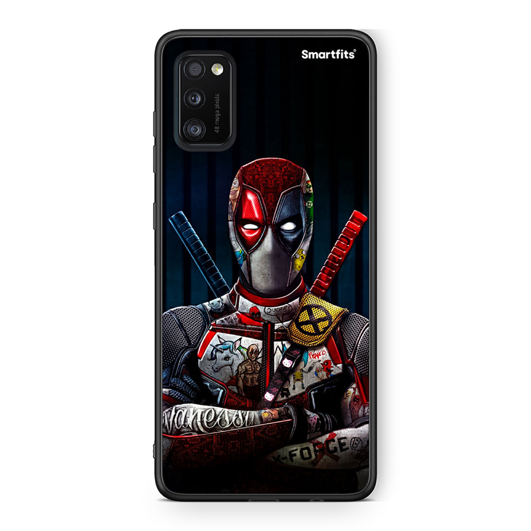 Samsung A41 Funny Guy θήκη από τη Smartfits με σχέδιο στο πίσω μέρος και μαύρο περίβλημα | Smartphone case with colorful back and black bezels by Smartfits