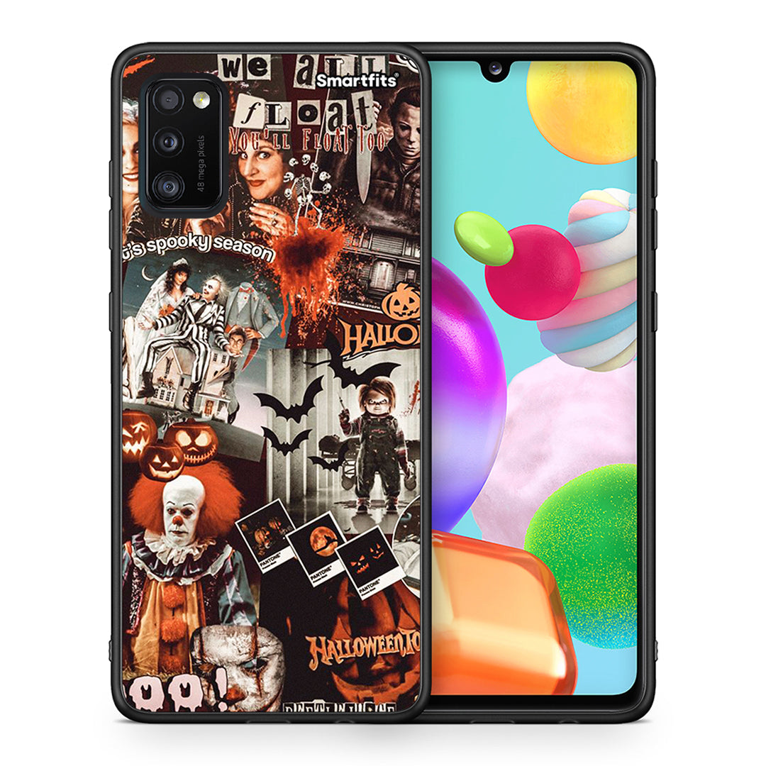 Θήκη Samsung A41 Halloween Spooky Season από τη Smartfits με σχέδιο στο πίσω μέρος και μαύρο περίβλημα | Samsung A41 Halloween Spooky Season case with colorful back and black bezels