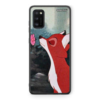 Thumbnail for Samsung A41 Tod And Vixey Love 2 θήκη από τη Smartfits με σχέδιο στο πίσω μέρος και μαύρο περίβλημα | Smartphone case with colorful back and black bezels by Smartfits
