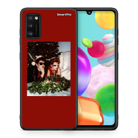 Θήκη Samsung A41 Waiting For Xmas από τη Smartfits με σχέδιο στο πίσω μέρος και μαύρο περίβλημα | Samsung A41 Waiting For Xmas case with colorful back and black bezels