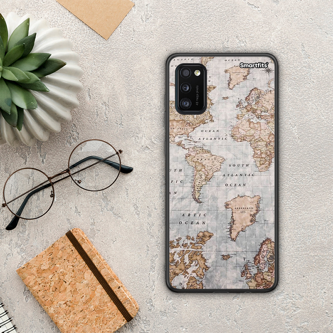 World Map - Samsung Galaxy A41 θήκη