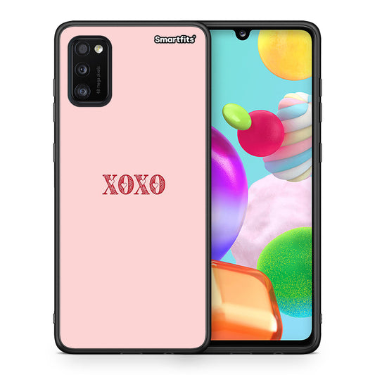 Θήκη Samsung A41 XOXO Love από τη Smartfits με σχέδιο στο πίσω μέρος και μαύρο περίβλημα | Samsung A41 XOXO Love case with colorful back and black bezels