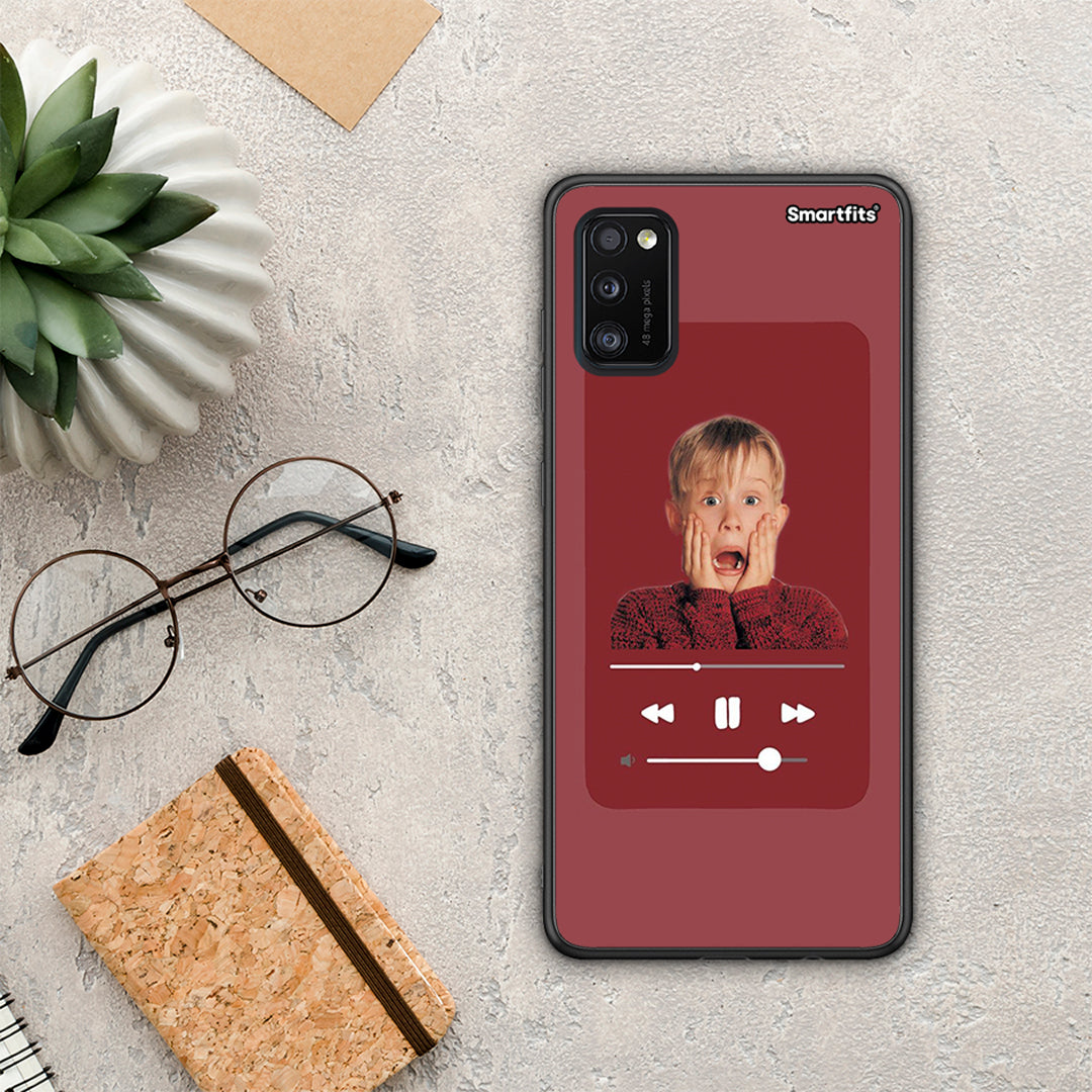 Xmas Alone Music - Samsung Galaxy A41 θήκη
