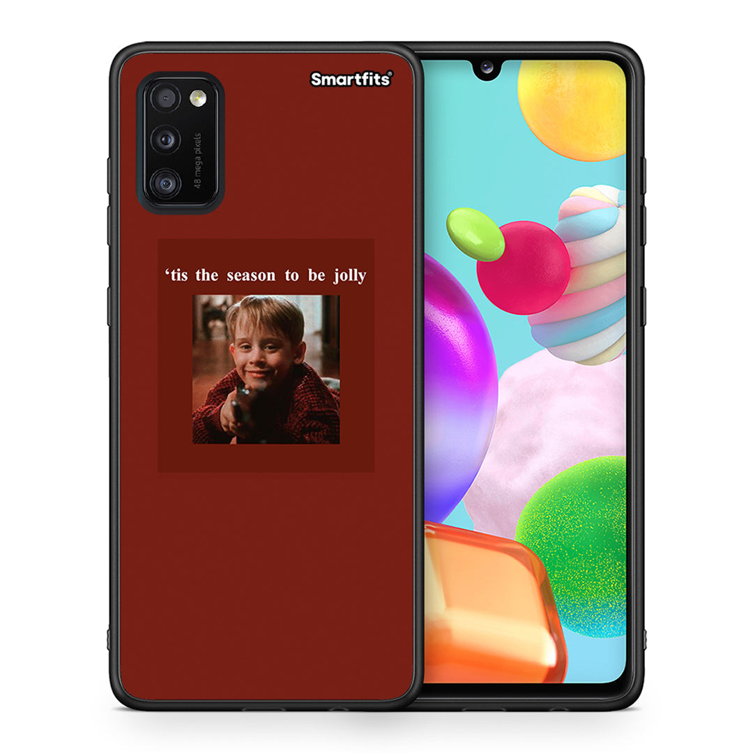 Θήκη Samsung A41 Xmas Ultimate Spirit από τη Smartfits με σχέδιο στο πίσω μέρος και μαύρο περίβλημα | Samsung A41 Xmas Ultimate Spirit case with colorful back and black bezels