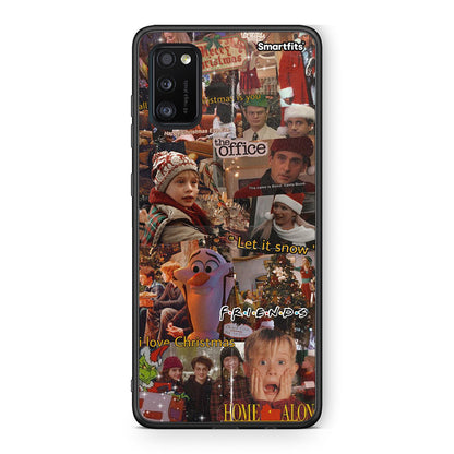Samsung A41 Xmas Wishes θήκη από τη Smartfits με σχέδιο στο πίσω μέρος και μαύρο περίβλημα | Smartphone case with colorful back and black bezels by Smartfits