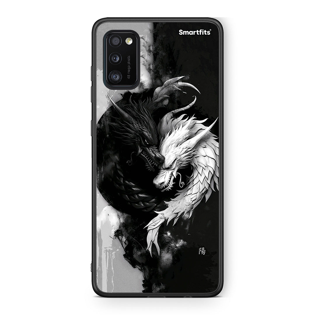 Samsung A41 Yin Yang Θήκη από τη Smartfits με σχέδιο στο πίσω μέρος και μαύρο περίβλημα | Smartphone case with colorful back and black bezels by Smartfits