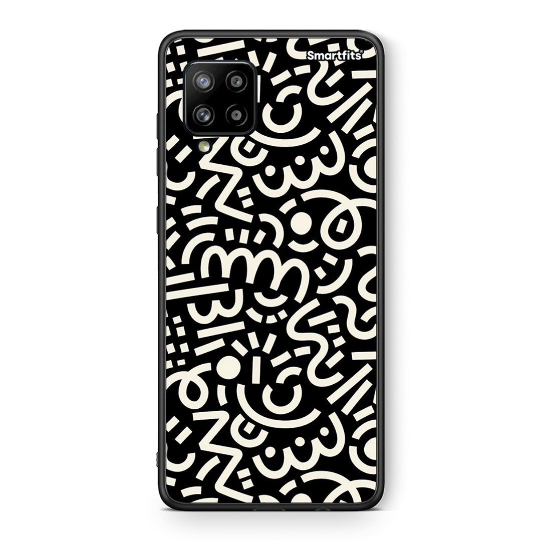 Θήκη Samsung Galaxy A42 Doodle Art από τη Smartfits με σχέδιο στο πίσω μέρος και μαύρο περίβλημα | Samsung Galaxy A42 Doodle Art case with colorful back and black bezels