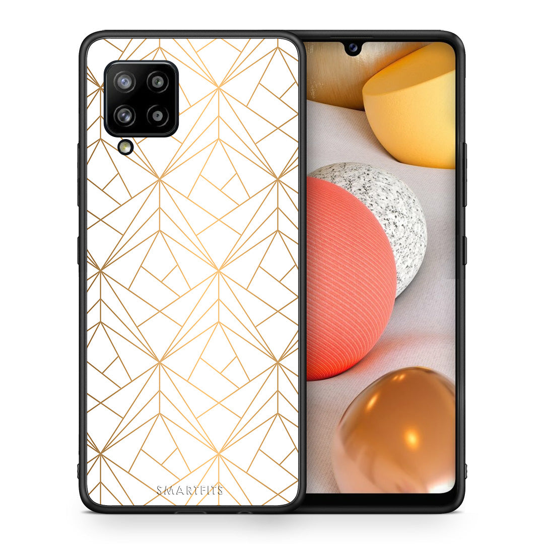 Geometric Luxury White - Samsung Galaxy A42 θήκη