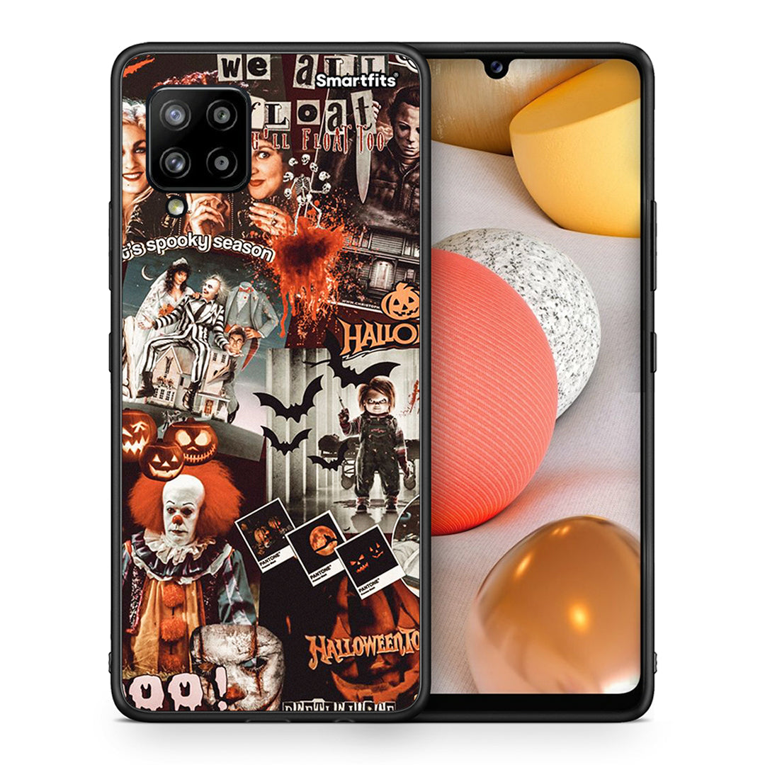 Θήκη Samsung Galaxy A42 Halloween Spooky Season από τη Smartfits με σχέδιο στο πίσω μέρος και μαύρο περίβλημα | Samsung Galaxy A42 Halloween Spooky Season case with colorful back and black bezels