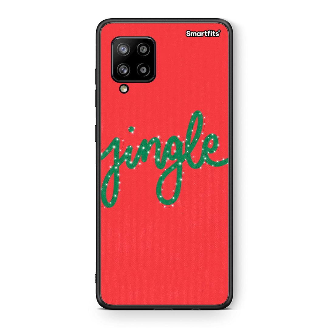 Θήκη Samsung Galaxy A42 Jingle Xmas από τη Smartfits με σχέδιο στο πίσω μέρος και μαύρο περίβλημα | Samsung Galaxy A42 Jingle Xmas case with colorful back and black bezels