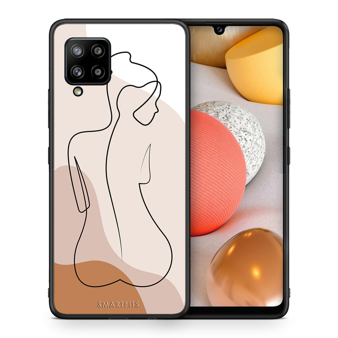 LineArt Woman - Samsung Galaxy A42 θήκη