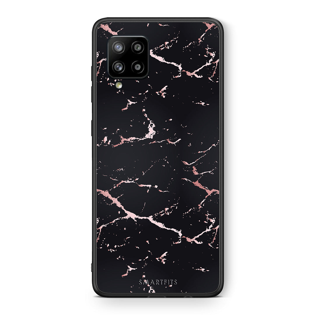 Marble Black Rosegold - Samsung Galaxy A42 θήκη