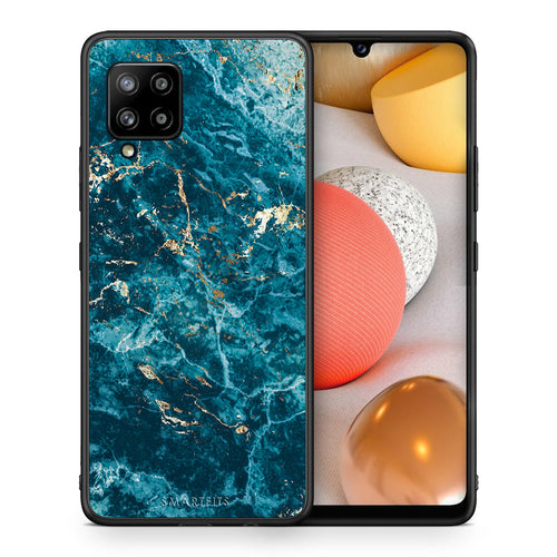Marble Blue - Samsung Galaxy A42 θήκη