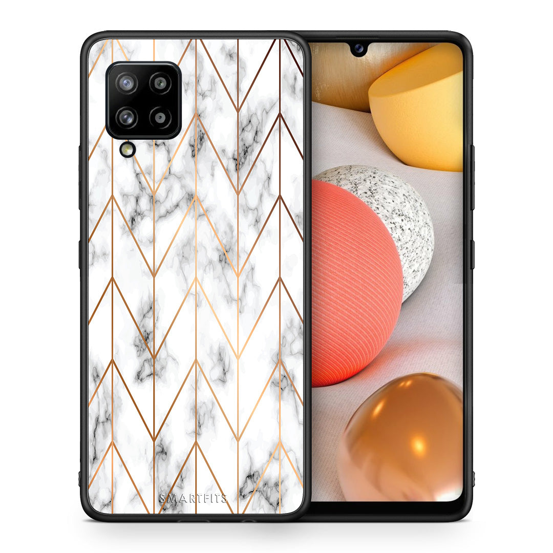 Marble Gold Geometric - Samsung Galaxy A42 θήκη