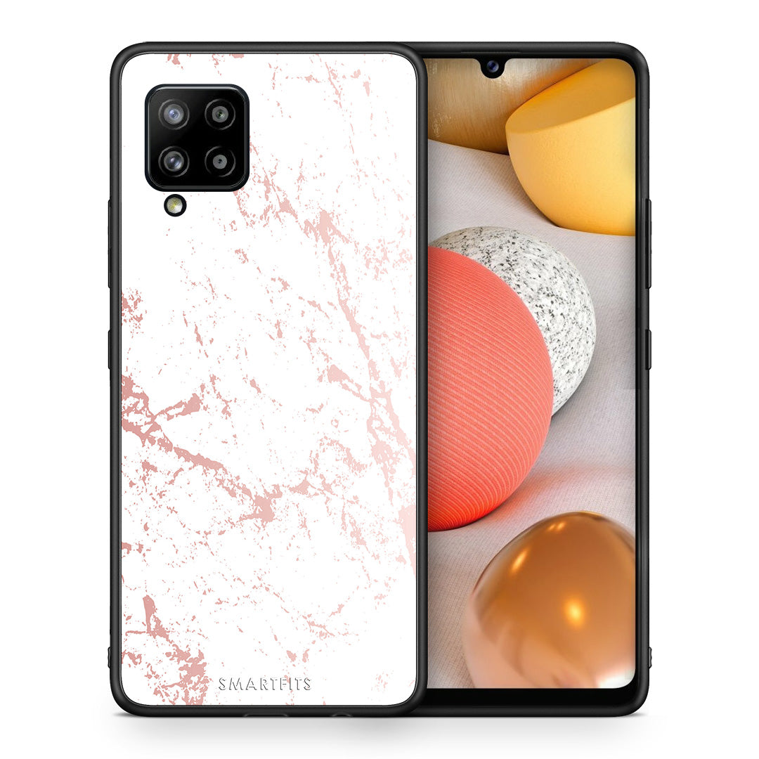 Marble Pink Splash - Samsung Galaxy A42 θήκη